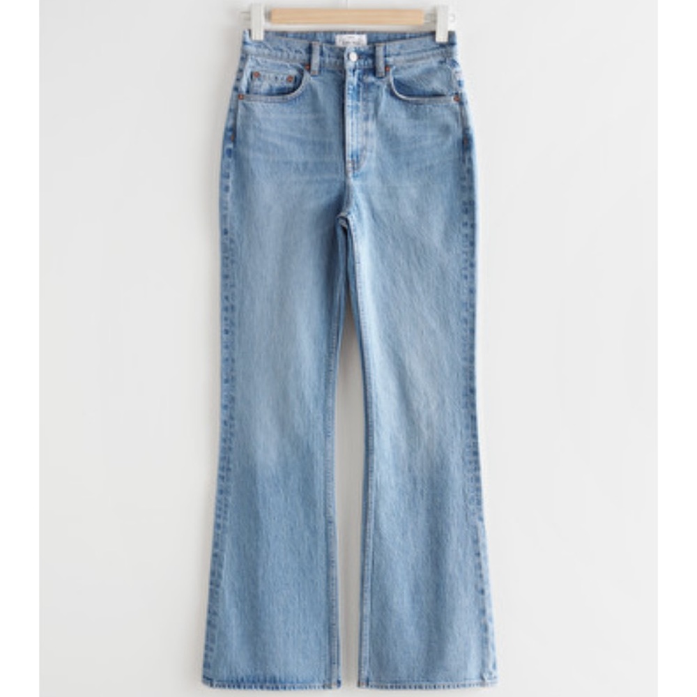 & Other Stories Mood Cut High Waisted Flare Jeans Sz 28